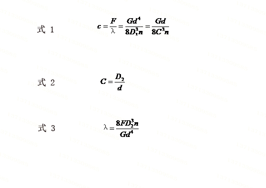 壓縮彈簧彈性系數(shù)計算公式 壓縮彈簧彈性系數(shù)計算公式