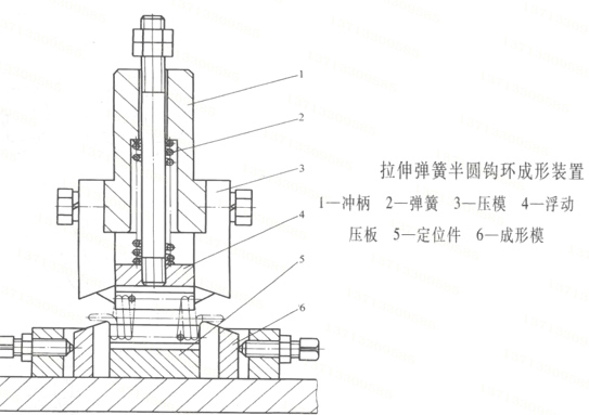 拉伸彈簧半圓鉤環成形裝置 彈簧廠商